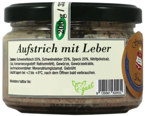 Leberaufstrich 200g - Hofladen Fiedler