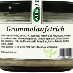 Grammelaufstrich 200g, Hofladen Fiedler