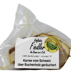 Karree vom Schwein geräuchert/ganz - Hofladen Fiedler