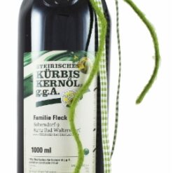 Kürbiskernöl 1l Geschenkflasche - Bauernhof Fleck