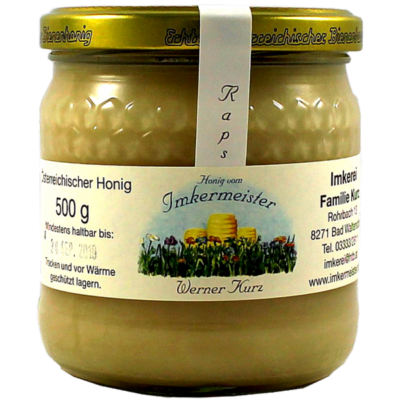 Raps-Honig 500g - Kurz Werner